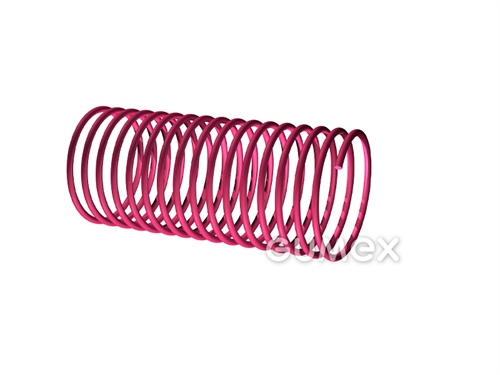 Páskovací spirála pro hadice SPIRALPRESS, průměr 76mm, tvrzené PVC, červená